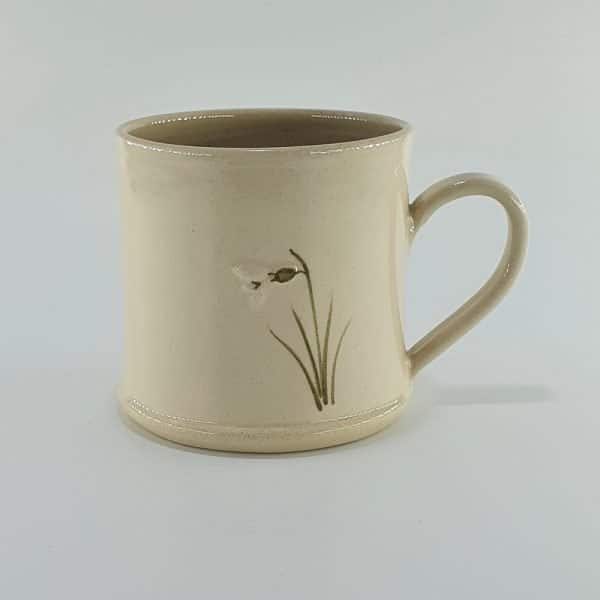 Snowdrop Mug - Cream - by Jane Hogben