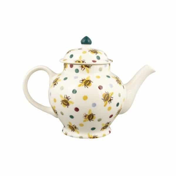 Emma Bridgewater Bumblebee & Small Polka Dot 3 Mug Teapot