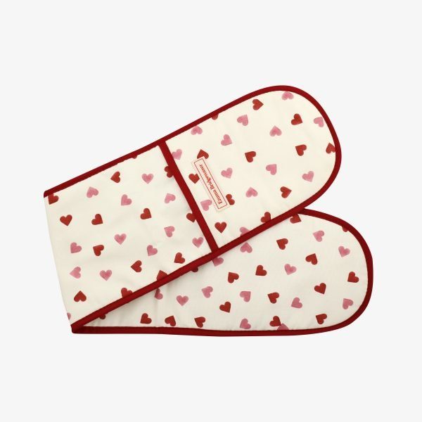 Pink Hearts Double Oven Glove by Emma Bridgewater