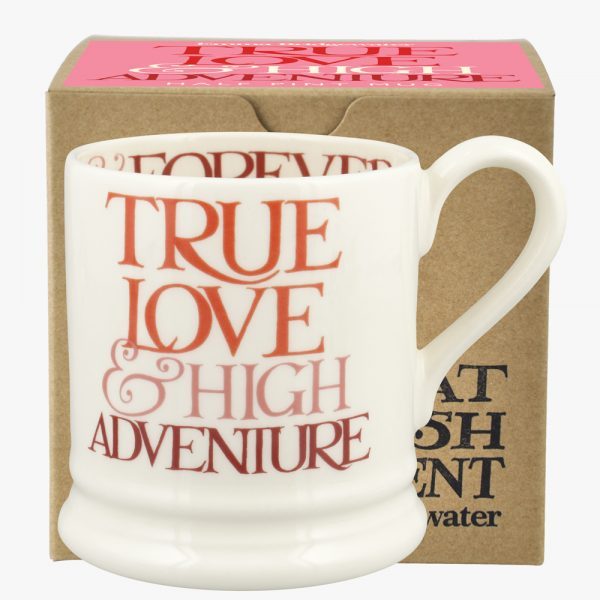 Emma Bridgewater Pink Toast True Love 1/2 Pint Mug