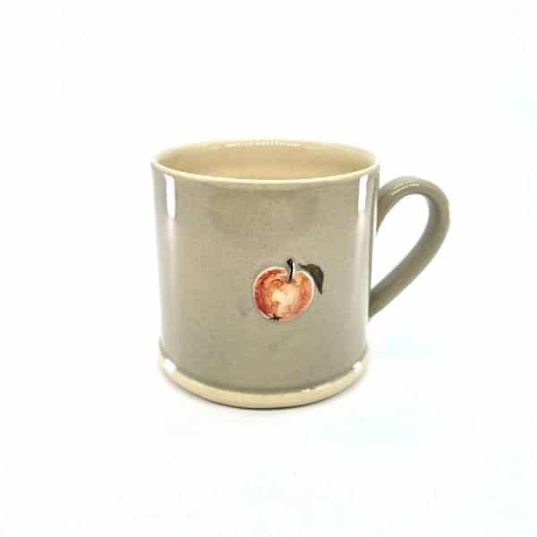 Apple Mug - Grey - by Jane Hogben