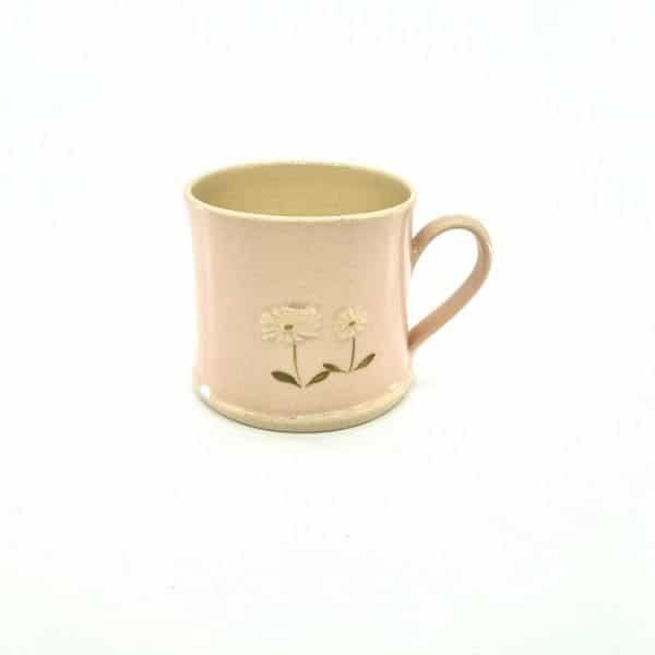 Daisy Espresso Mug - Pink - by Jane Hogben