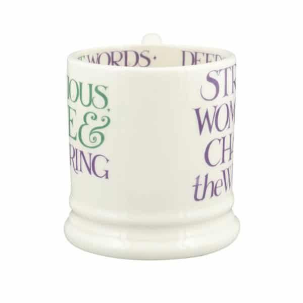 Emma Bridgewater Purple Toast Change Our World 1/2 Pint Mug