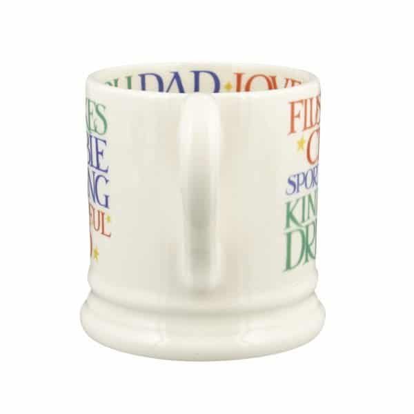 Emma Bridgewater Rainbow Toast Wonderful Dad 1/2 Pint Mug