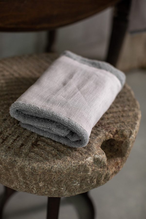 Bauhaus Hand Towel - Stone/Tulle - Borgo Delle Tovaglie