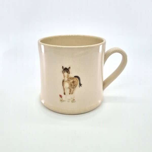 Horse Mug - Cream - by Jane Hogben