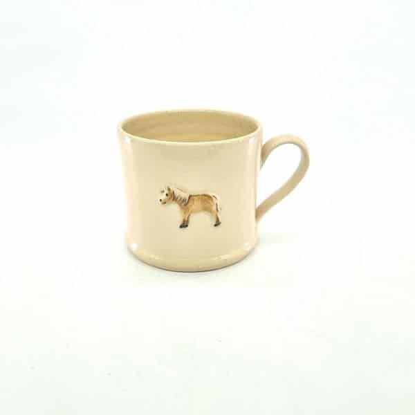 Pony Espresso Mug - Cream - by Jane Hogben
