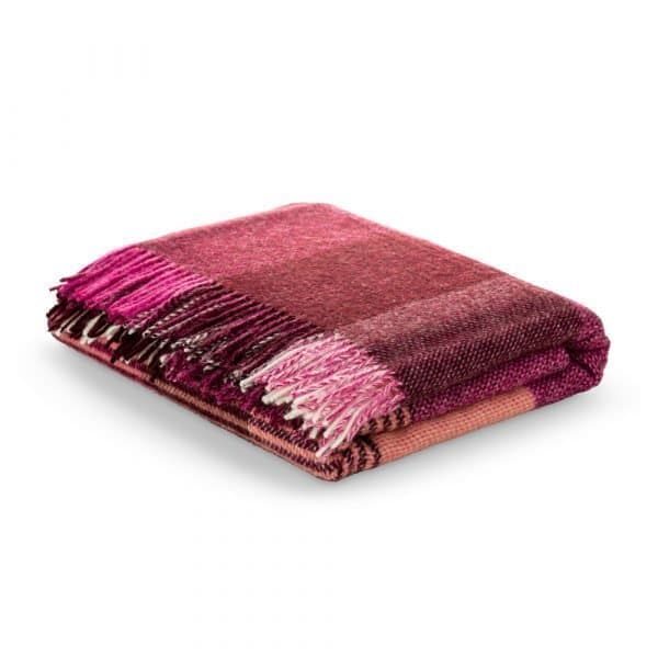 Lindley Throw - Raspberry - Bronte by Moon