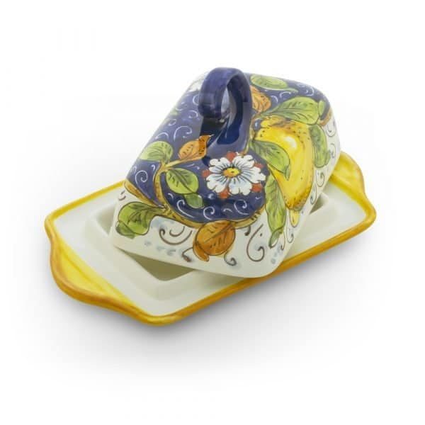 Butter Dish by Borgioli – Limone Blu – Made in Italy