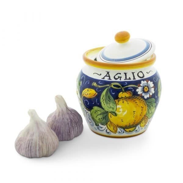 Garlic Keeper by Borgioli - Limone Blu - Made in Italy