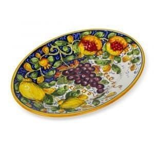 Large Oval Platter by Borgioli - Frutta Mista - Made in Italy