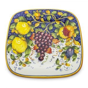 Square Platter by Borgioli - Frutta Mista - Made in Italy