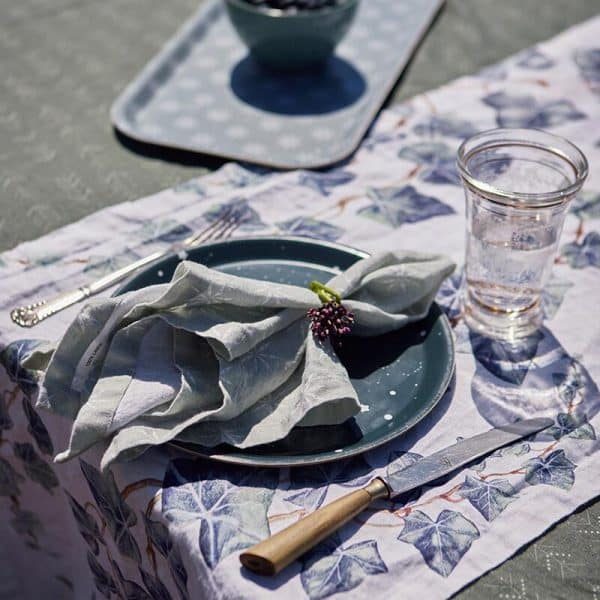 Blue Ivy Linen Table Runner by Koustrup & Co (Denmark)