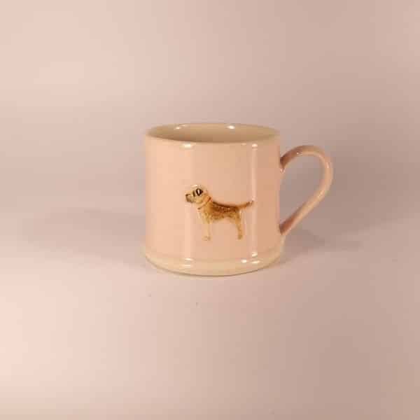 Border Terrier Espresso Mug - Pink - by Jane Hogben