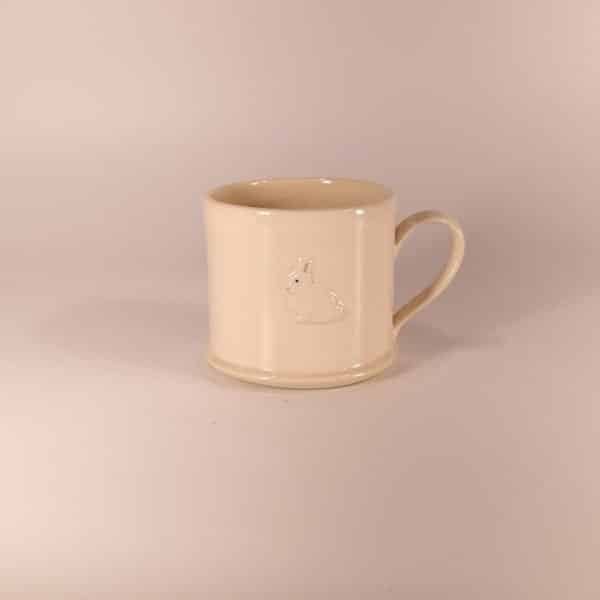 Bunny Espresso Mug - Cream - by Jane Hogben