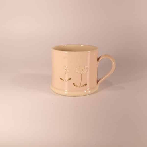 Daisies Espresso Mug - Pink - by Jane Hogben