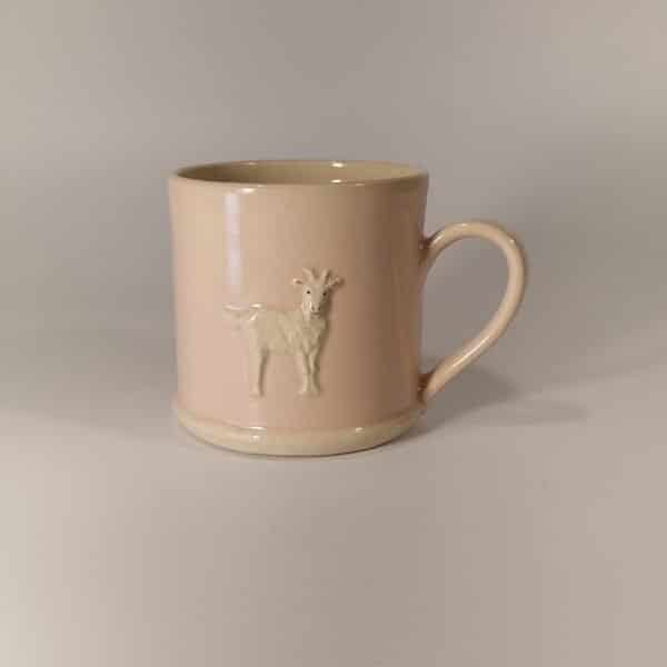 Goat Mug - Pink - by Jane Hogben