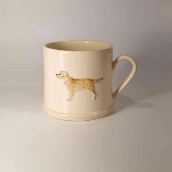 Golden Retriever Mug - Cream - by Jane Hogben