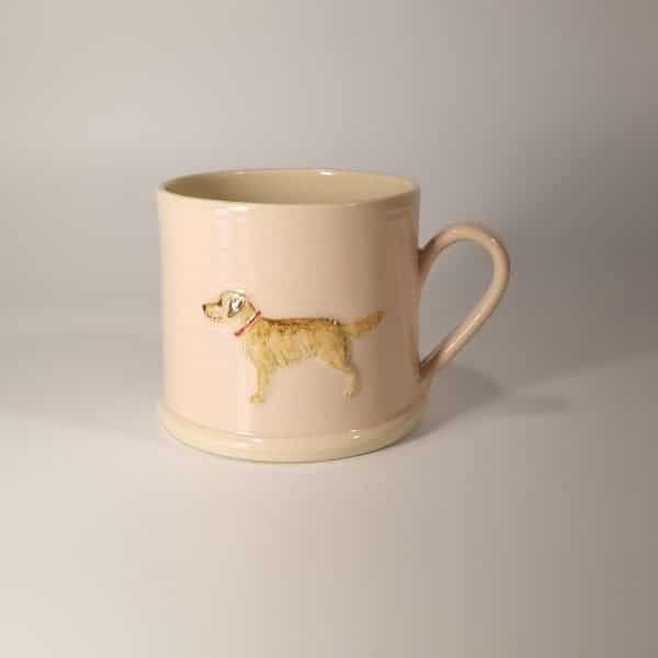 Golden Retriever Mug - Pink - by Jane Hogben