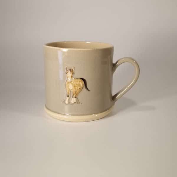 Horse Mug - Grey - by Jane Hogben