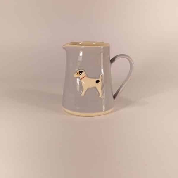 Jack Russell Small Jug - Denim Blue - by Jane Hogben