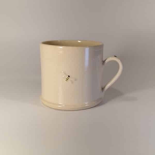 Ladybird & Bee Mug - Cream - by Jane Hogben