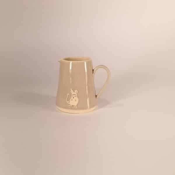 Mouse Tiny Jug - Grey - by Jane Hogben