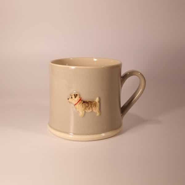 Norfolk Terrier Mug - Grey - by Jane Hogben