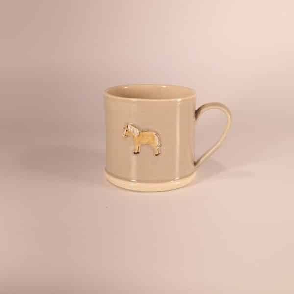 Pony Espresso Mug - Grey - by Jane Hogben