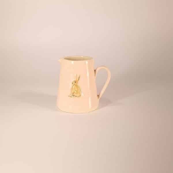Sitting Hare Tiny Jug - Pink - by Jane Hogben