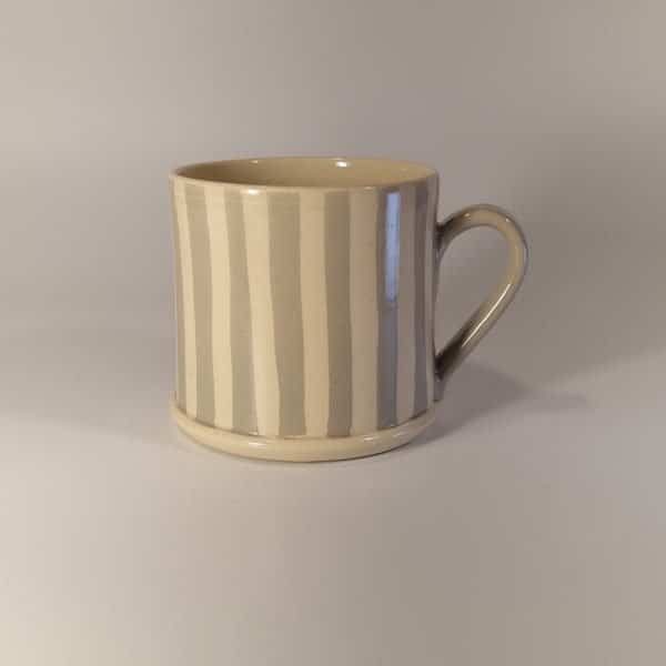 Stripes Mug - Grey - by Jane Hogben