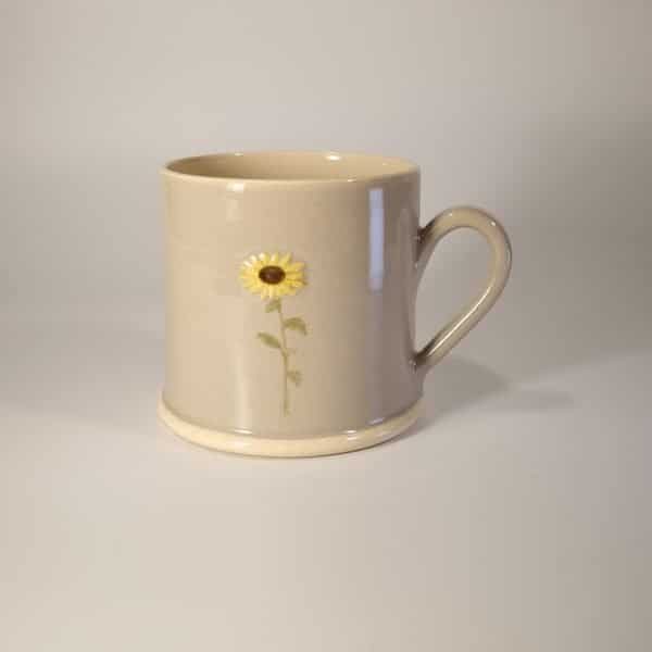 Sunflower Mug - Grey - by Jane Hogben
