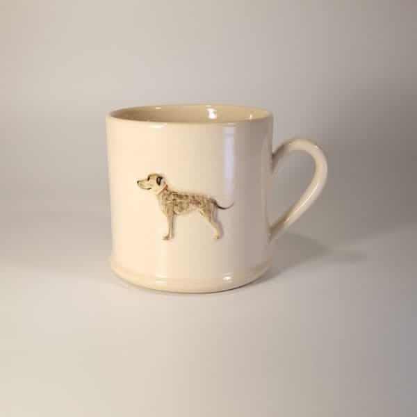 Whippet Mug - Cream - by Jane Hogben