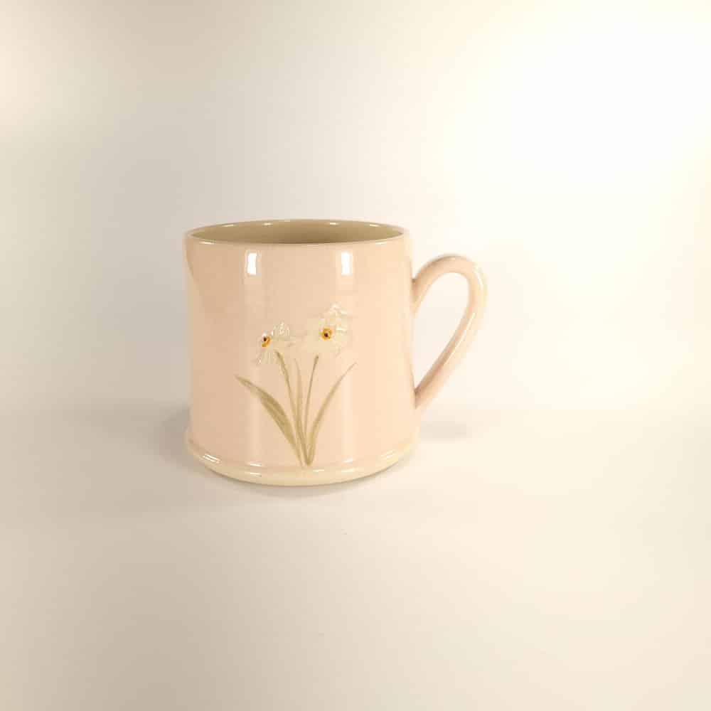 Daffodil Mug - Pink - by Jane Hogben - Finch & Lane