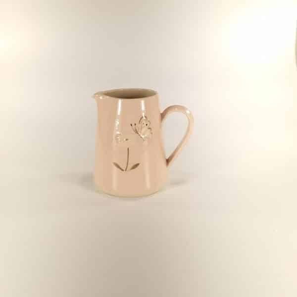 Daisy & Butterfly Small Jug - Pink - by Jane Hogben
