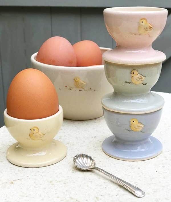 Hen Egg Cup - Pink - by Jane Hogben