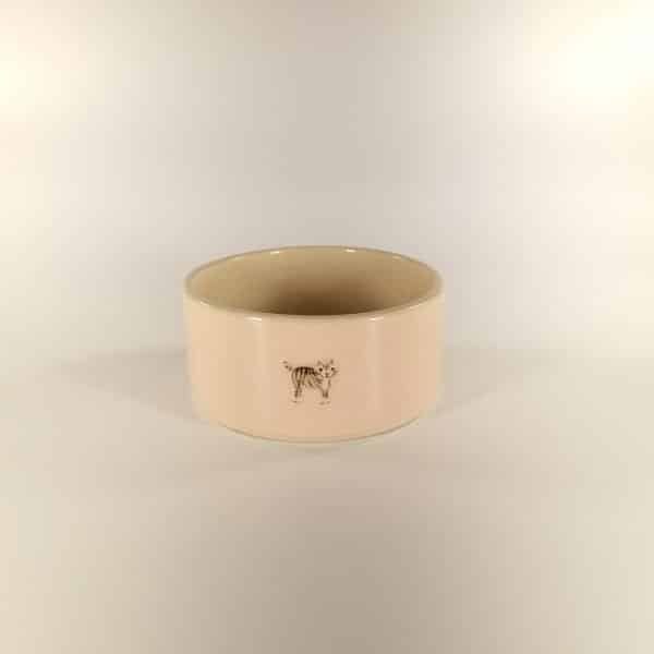 Kitten (Tabby) Small Pet Bowl - Pink - by Jane Hogben