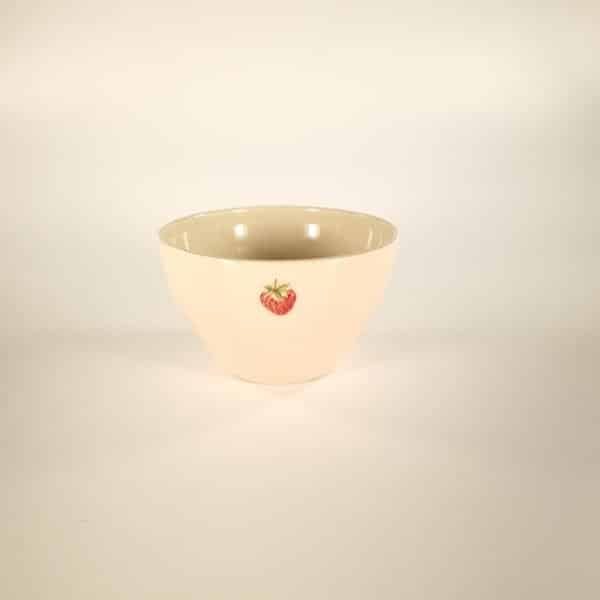 Strawberry Condiment Bowl - Pink - by Jane Hogben