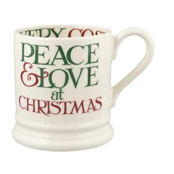 Emma Bridgewater Christmas Toast & Marmalade Peace & Love 12 Pint Mug