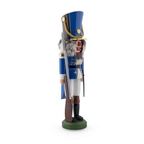 Authentic Nutcracker Doll - Blue Soldier - Handmade in Germany (45cm Overall)