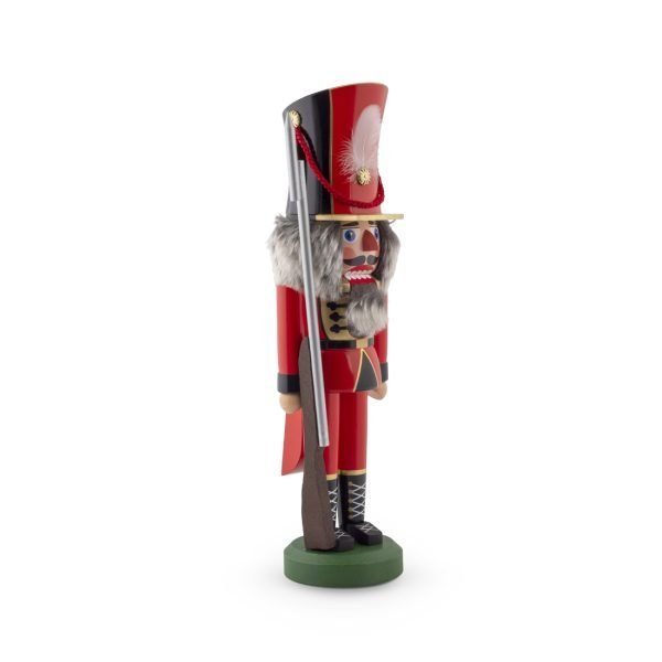 Authentic Nutcracker Doll - Red Soldier - Handmade in Germany (40cm Overall)